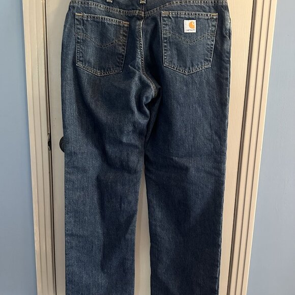 Carhartt Women's Size 10 Flannel Lined Jeans Relaxed Fit VINTAGE - Picture 5 of 7